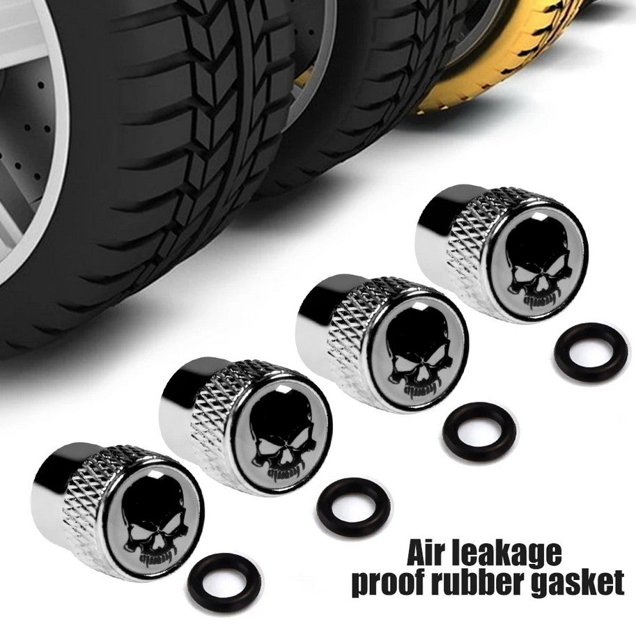 4-piece car tire valve cover rod air dust cover, blue, suitable for Hyundai