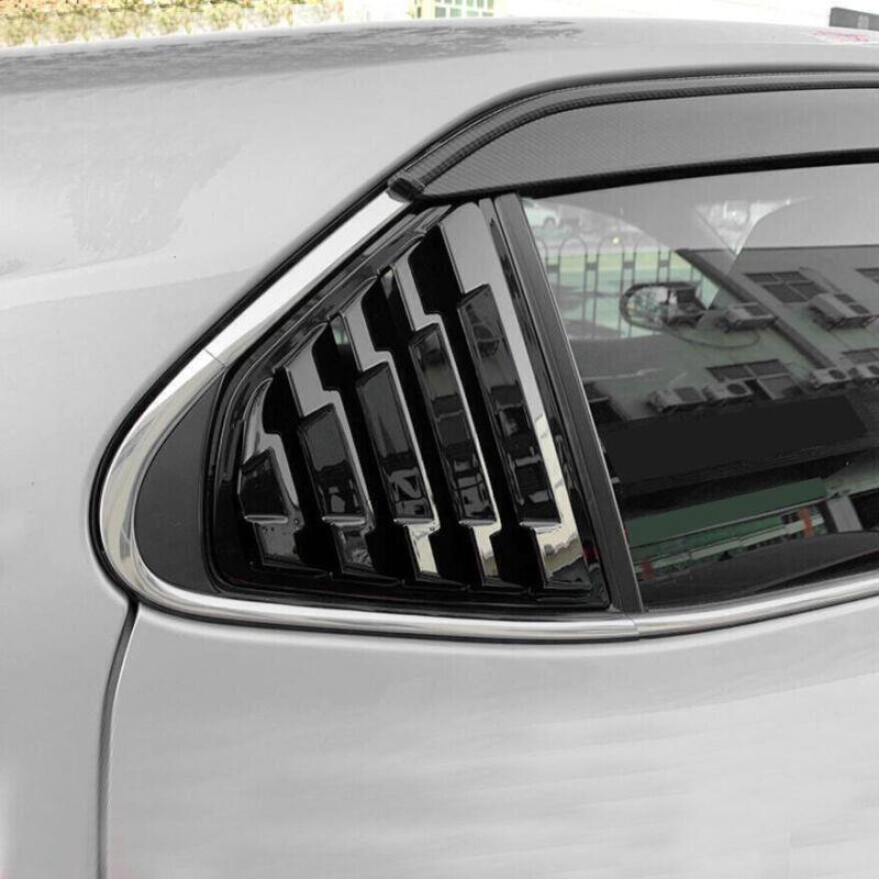 for Toyota for Camry 2018-2023 Bright Black Side Window Louver Shutter Cover Trim 2P