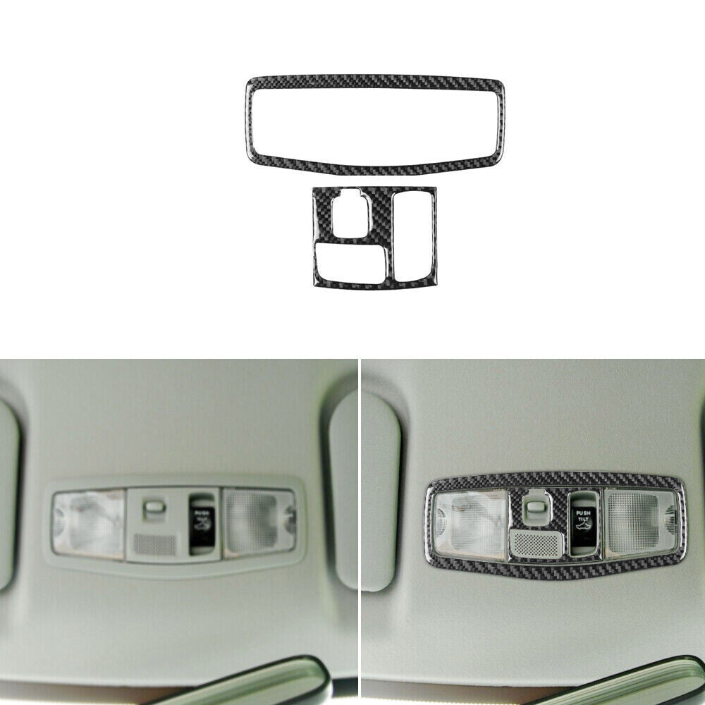 for Mitsubishi Lancer Carbon Fiber Front Reading Light Panel Cover Trim Type B