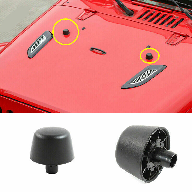 Engine Hood Cushioning Granular Pad Pier Replace for Jeep for Wrangler JK 2007-2017
