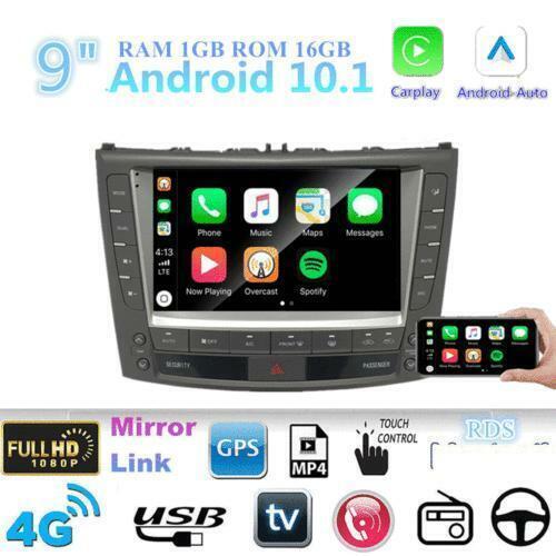 Android 10.1 9 Stereo Radio For 05-12 for Lexus IS250 IS300 IS350 Built-in Carplay