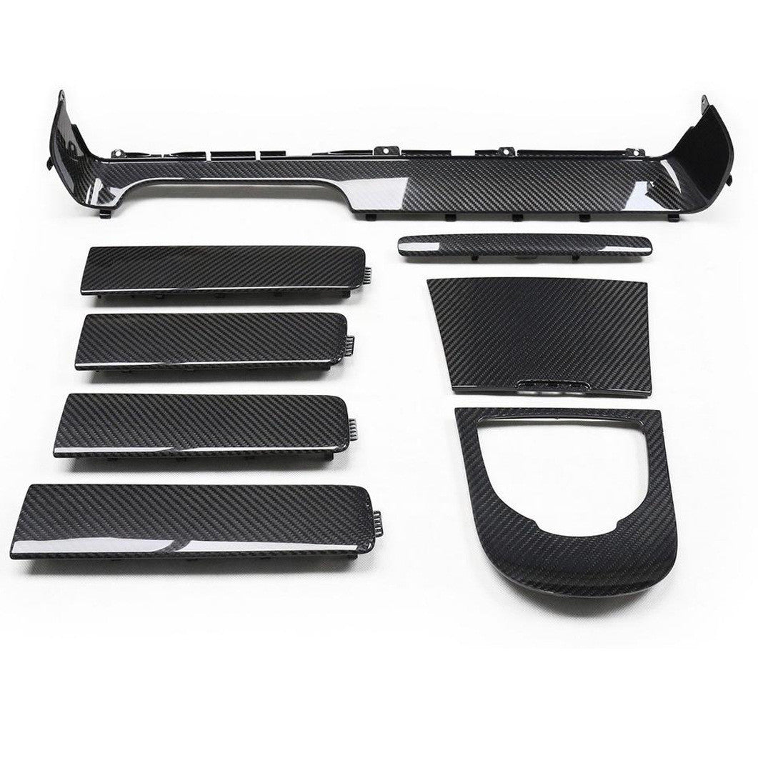 Replace Real Carbon Fiber Interior Console Trim For 18-21 for Benz W464 G63 G65 G550