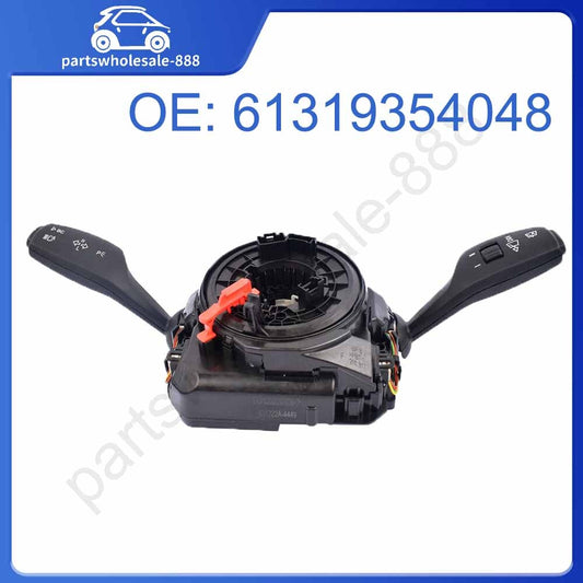 Steering column switch 61319354048 is suitable for BMW 640i, 650i, 740i, 750i, 528i, 535i, 550i, and M5 models.