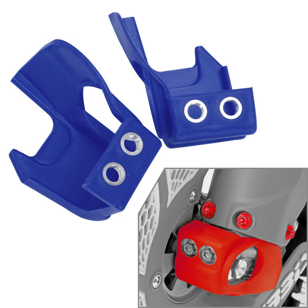 2x Fork Shoe Protection Kit Blue Fit KX250 KX450 CRF250 300 450 RX 2017-2020 ABS