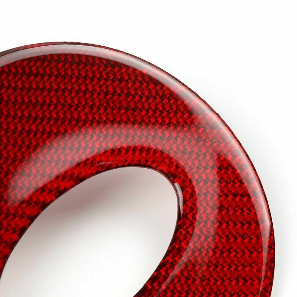 Red Carbon Fiber Interior Steering Wheel Cover Fit for Subaru BRZ for Toyota 86