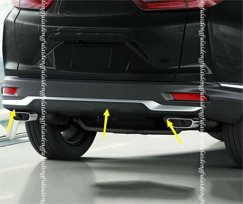 for Honda CR-V Crv 2020-22 Chrome ABS Rear Bumper Reflector Cover Protector Trim