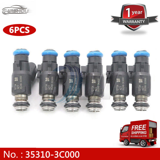6-piece fuel injector kit 35310-3C000 for Hyundai Veracruz 3.8L V6 (2007-2012)