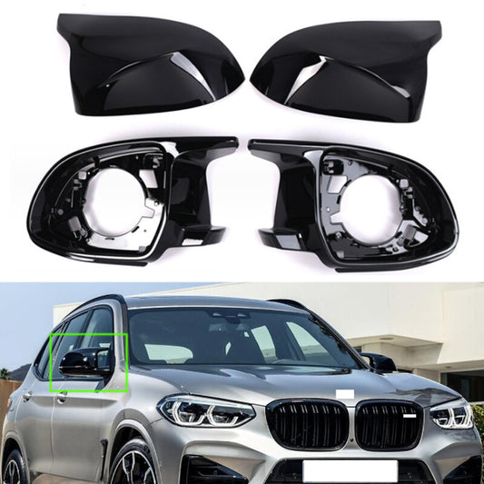 for BMW X3 G01 X3M F97 2019-2023 horn shell Glossy Black Set