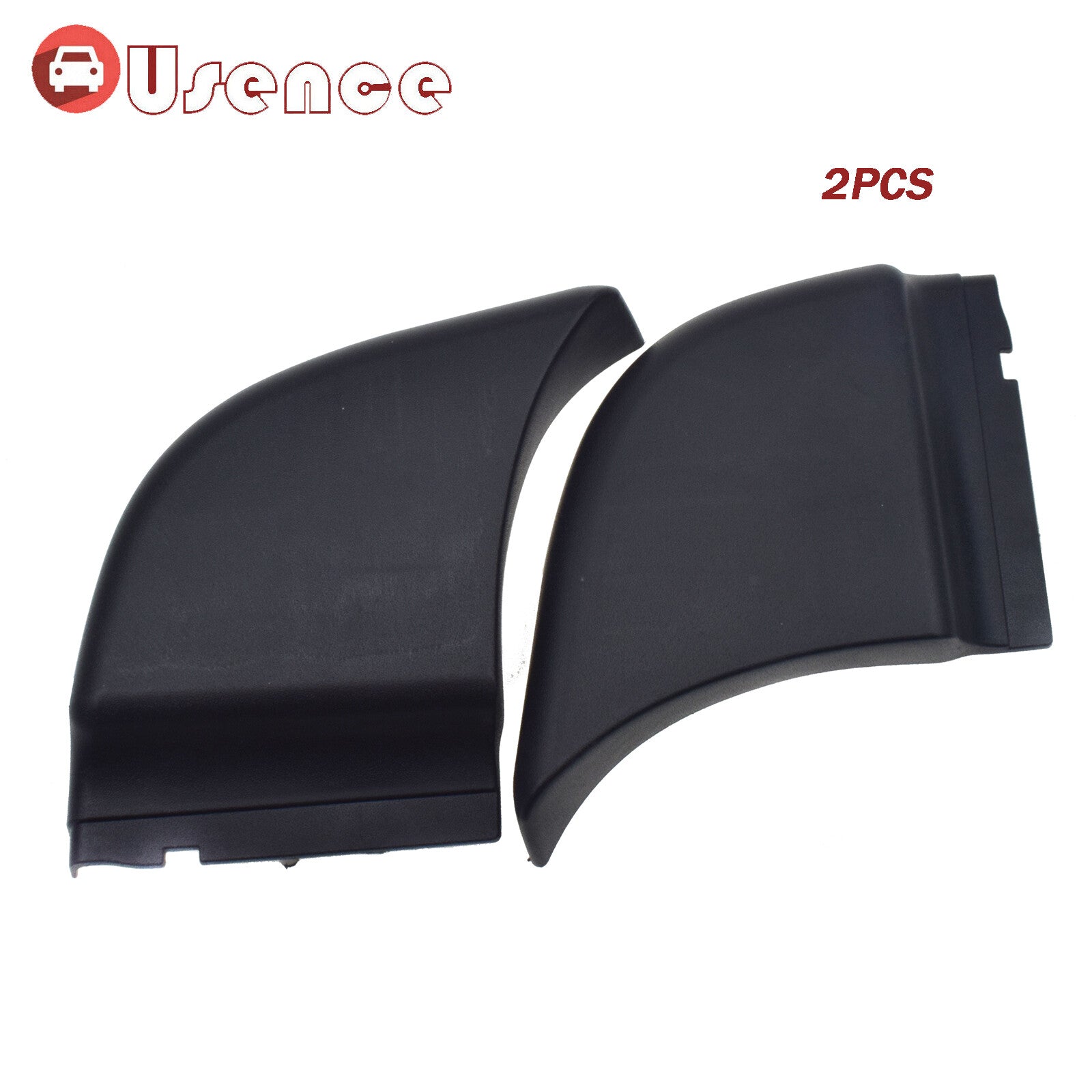 Pair Rear Side Bumper End Plate Corner Cap Black for Toyota Hilux Vigo 2004-15