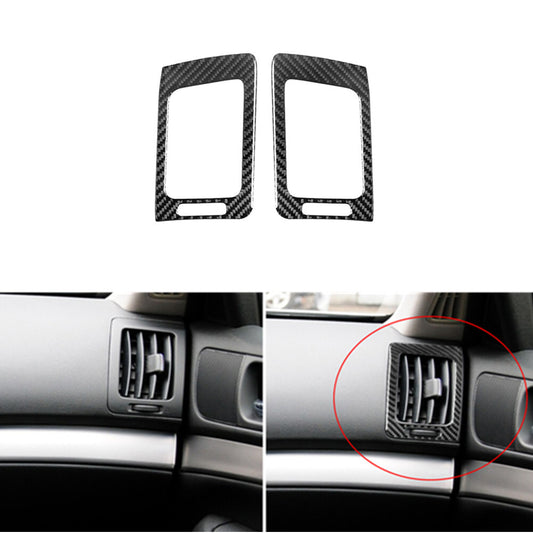 2Pcs Carbon Fiber Side Air Vent Outlet Cover Trim for Infiniti G37 2010-2013