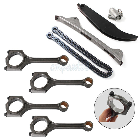 4 Connecting Rod  Timing Chain Kit for Hyundai for Kia Soul 23510-2E400 23510-2E001