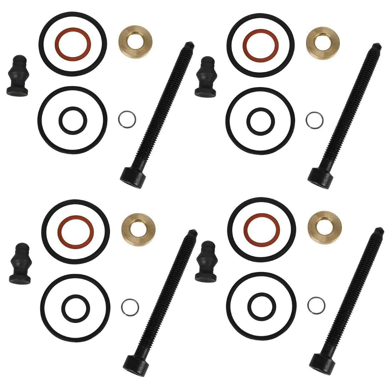4 PCS Injector Seal Washer Kits Fit for Audi A6 2000-2005 for Audi A4 2000-2009