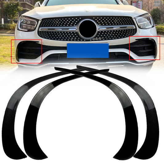 2X Car Front Bumper Spoiler Air Vent Outlet Trim Cover Fit for Benz GLC X253 2020