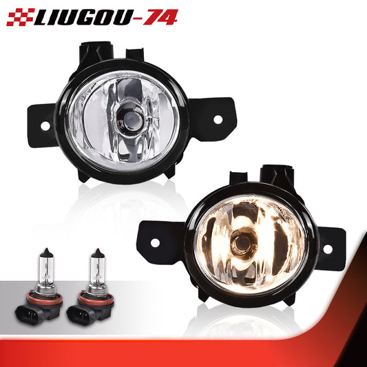Transparent lens fog light replacement bulbs for 2007-2010 for BMW E70 X5 models.