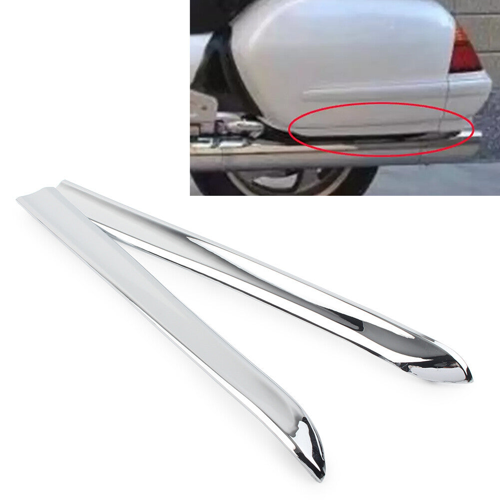 Chrome Left Right Saddlebag Moulding Trim Fit for Honda GOLDWING GL1800 2001-2011
