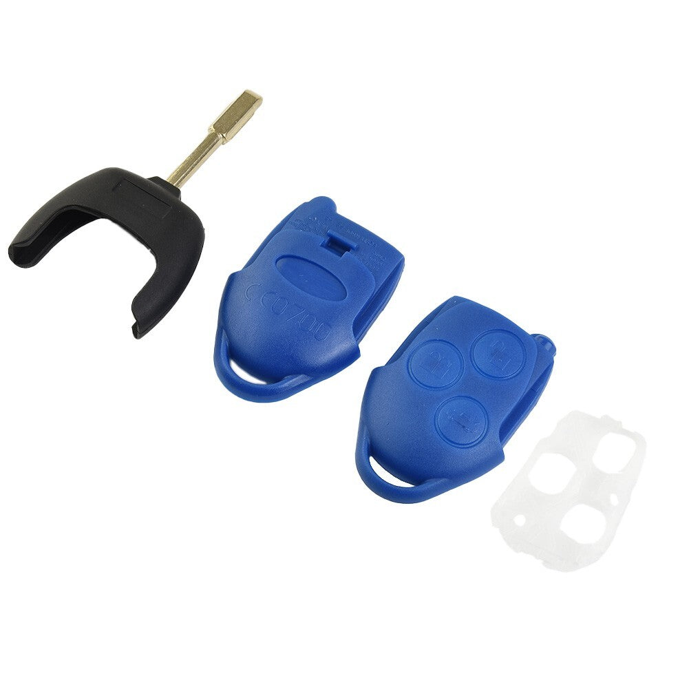 Key Fob Case Compatible with for Ford For Transit MK7 2006 2014 Blue Color