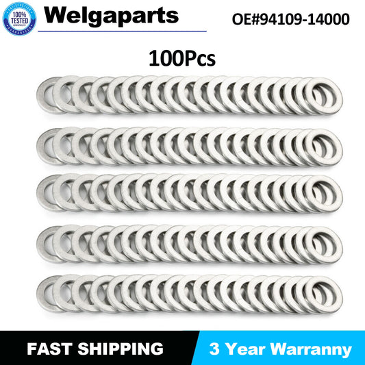100x 14MM TRANSMISSION OIL DRAIN PLUG CRUSH WASHERS 94109-14000 for HONDA / for ACURA