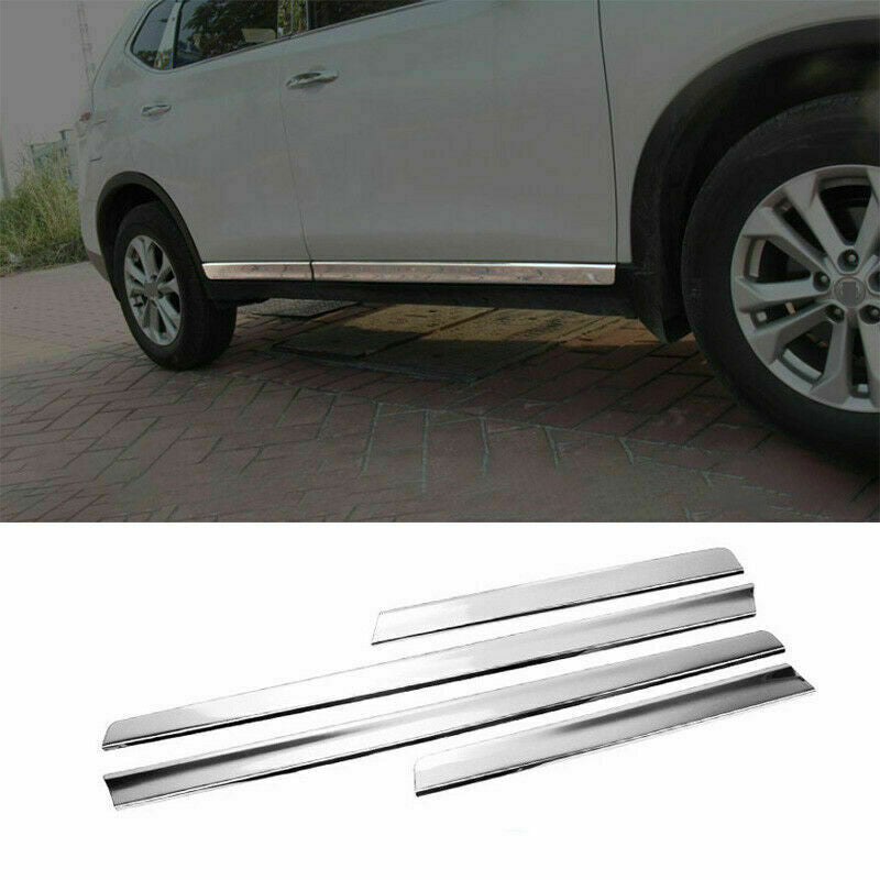 for Nissan Rogue 2014-2020 Chrome Side Door Body Guard Molding Panel Cover Trim