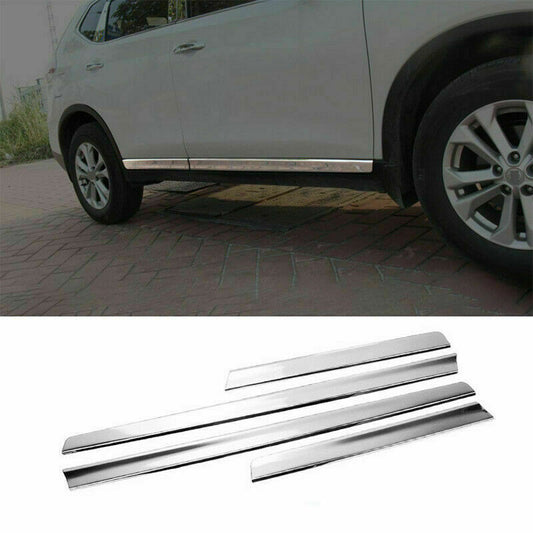 for Nissan Rogue 2014-2020 Chrome Side Door Body Guard Molding Panel Cover Trim