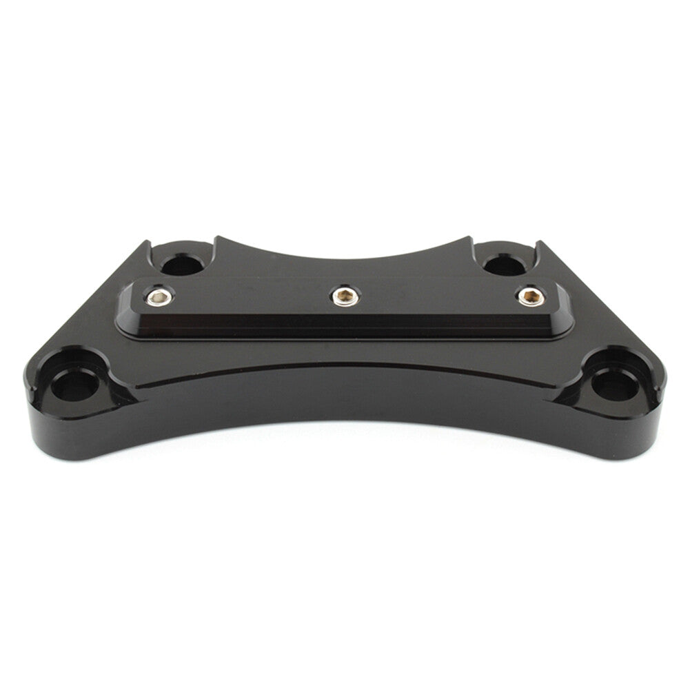 Black Handlebar Clamp Handlebar Risers Top Clamp for Harley Touring 1997-2019