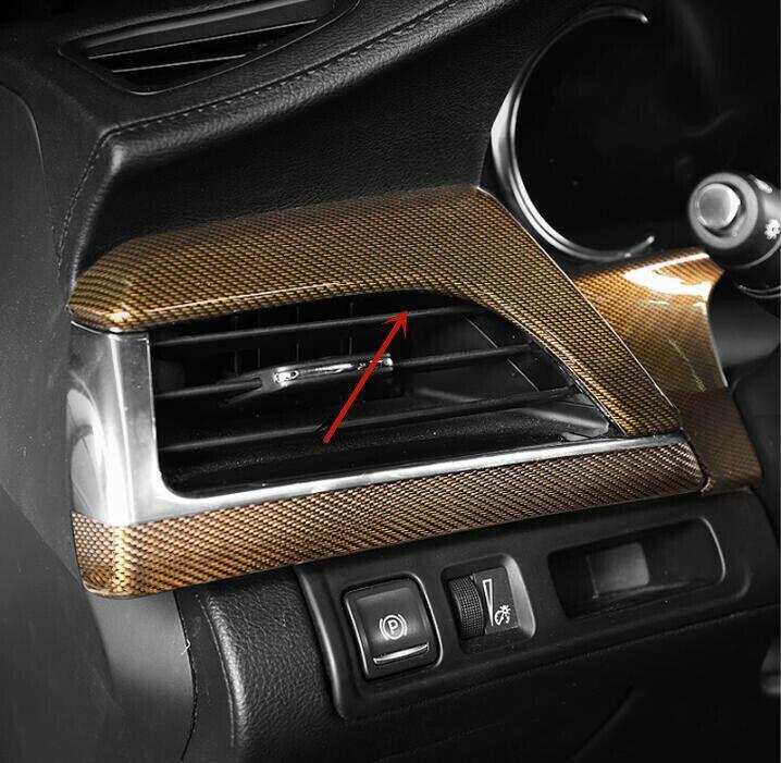 Golden carbon fiber Dashboard Decorative Panel Trim for Cadillac CT6 2016-2018