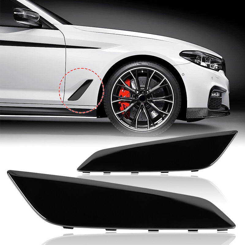 2X Left  Right Side Fender Duct Trim Black For 2017-2020 for BMW G30 5 Series NEW