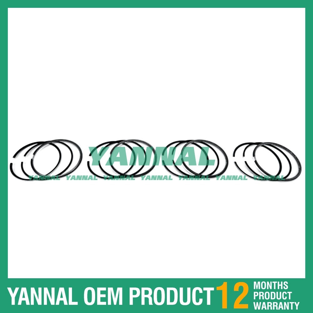 4 new V1903 Piston Ring Kit (STD) for Kubota Excavator Diesel Engines