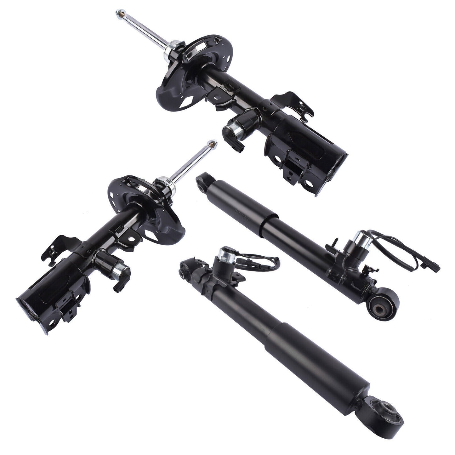 A pair of electrically operated front shock absorbers suitable for Lincoln MKZ 2013-2020 3.7L and 2.0L models.