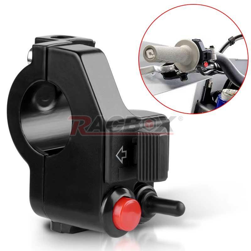 Aluminum Motorcycle 7/8 Handlebar Switch Button Headlight Turn Signal Horn 12V
