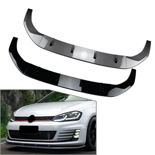 Front Bumper Splitter Spoiler Lip for Volkswagen for Golf MK7 R R Line 2013-2016