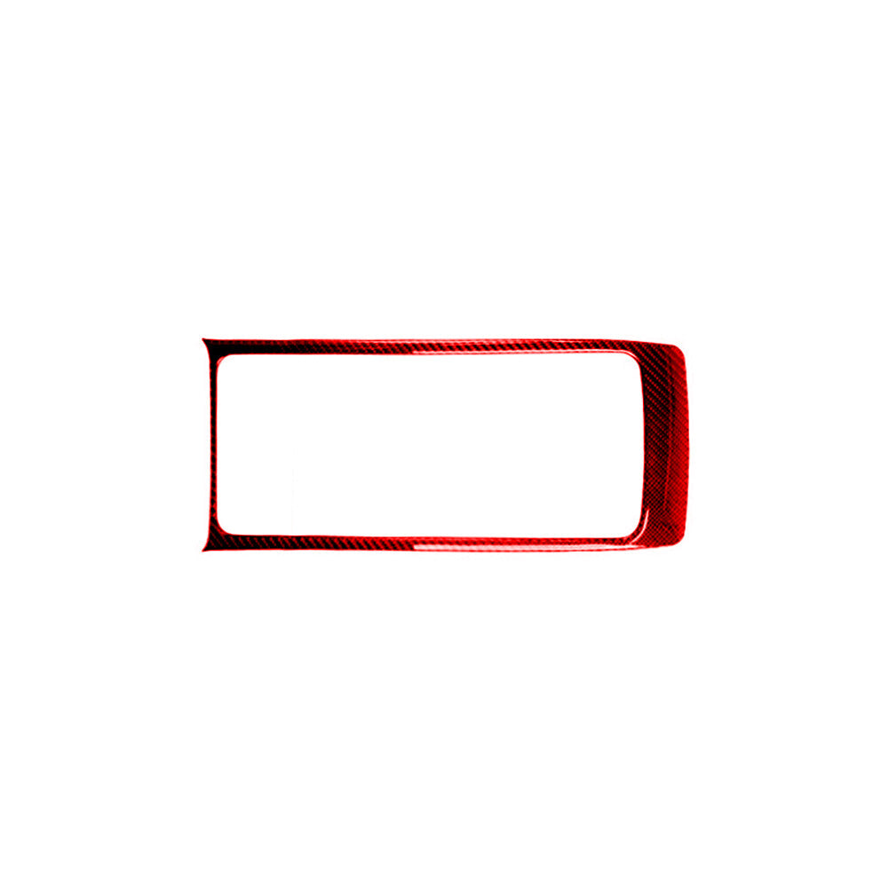 Red Carbon Fiber Center Cup Holder Frame Cover Trim for Honda CRV CR-V 2012-2014