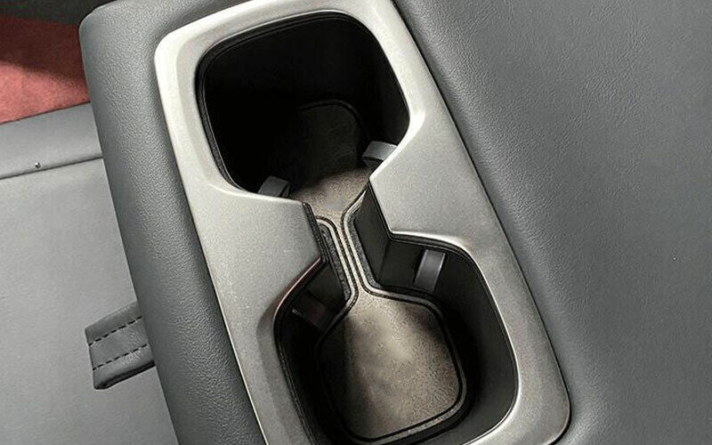 for Lexus NX250 350 2022-2023 Matte Silver Inner Rear Water Cup Frame Cover Trim