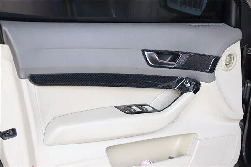 Fit for Audi A6 2008-2011 ABS Carbon Fiber Interior Decoration Frame Cover Trim