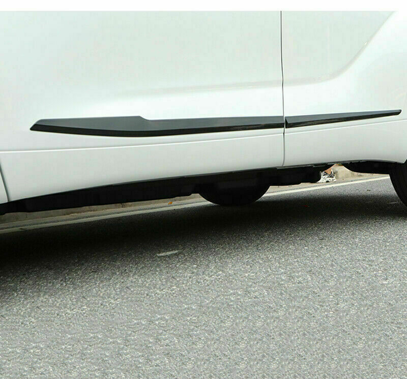 4X for Toyota Highlander 2020-2023 Piano Black Side Door Body Molding Cover Trim