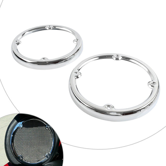 Chrome Rear Tour-Pak Speaker Trim for Harley Electra Street Glide Classic FLHTC