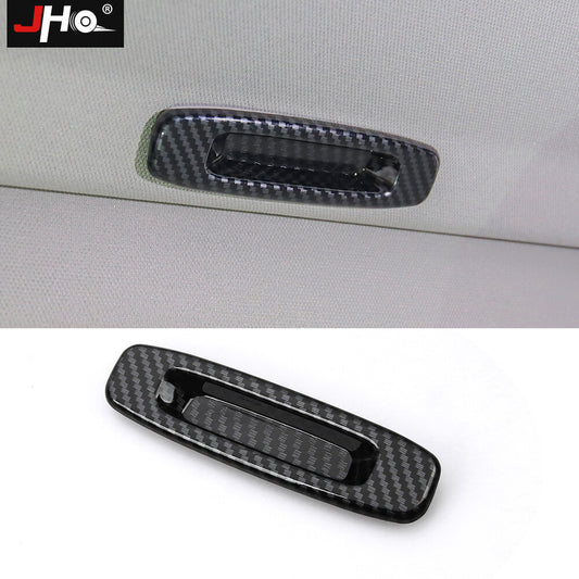 Carbon Fiber Black Sunroof Handle Cover Interior Trim for Toyota Tundra 14-2021