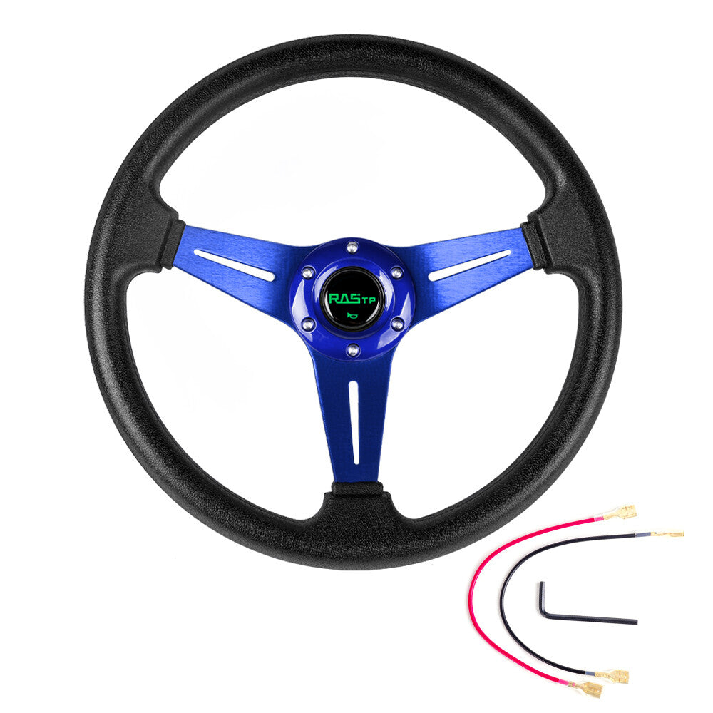 Blue Universal for Golf Cart Steering Wheel for Yamaha EZGO Club Car Aluminum