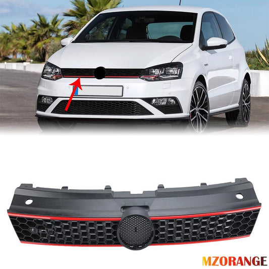 F¨¹r for VW Polo GTI 14-18 Frontgrill K¨¹hlergrill K¨¹hlergitter Grill Vorne Schwarz