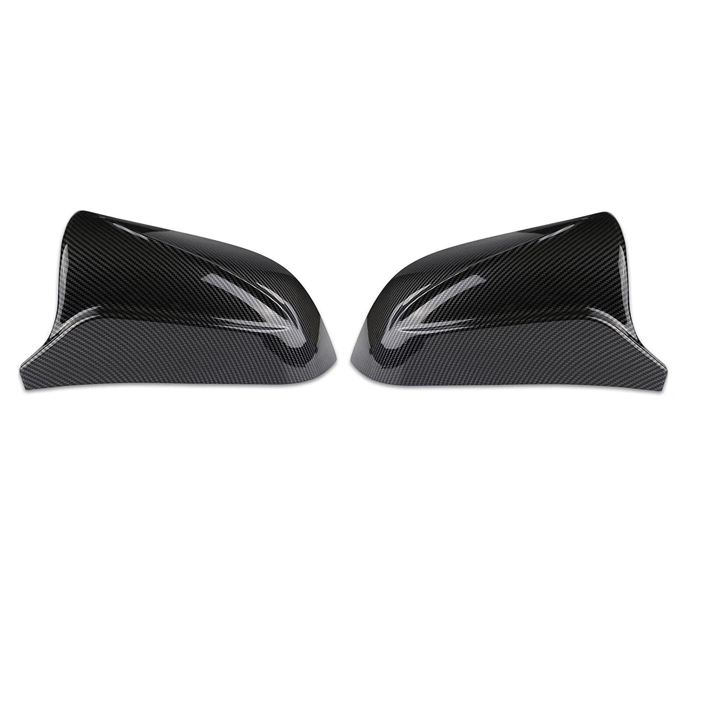 2pcs Rearview Wing Door Mirror Cover Cap Carbon Fiber for Tesla Model 3 17-20