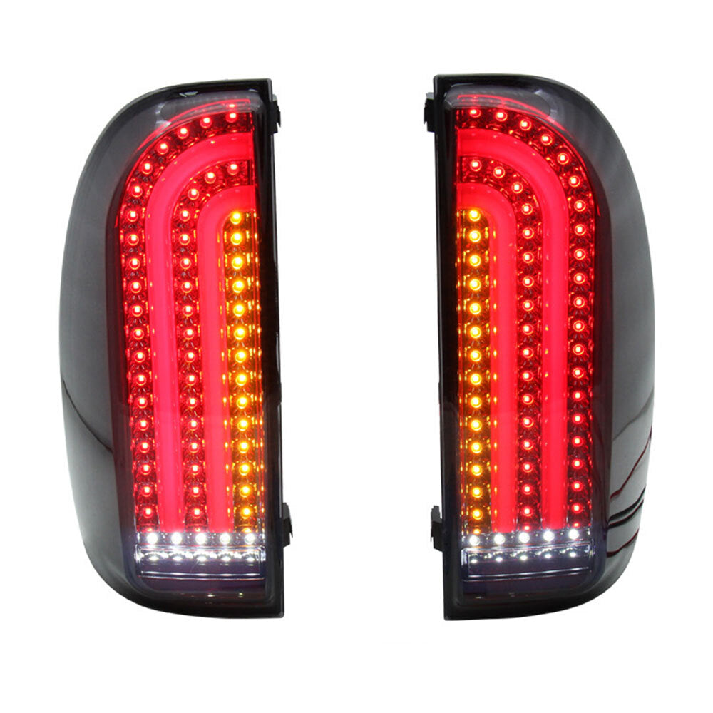 For Black Smoke 2005-2015 for Toyota Tacoma LED Strip Rear Tail Lights Lamps 2PCS