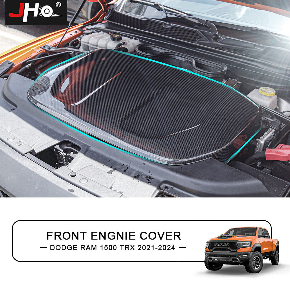 Replacement Carbon Fiber Engine Top Cover Trim for Dodge for Ram 1500 TRX 2021-2024