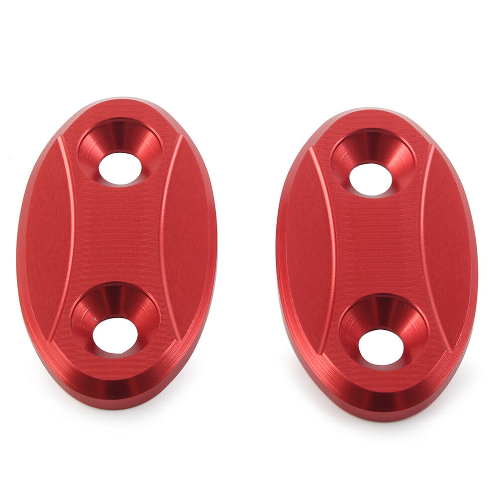 Rearview Mirror Block Off Base Plates Cover Fit for BMW S1000RR 2009-2018 Red 2pcs