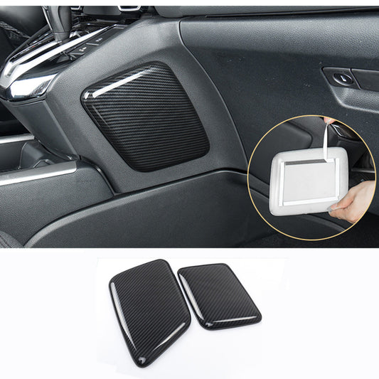 Carbon fiber exterior side center console cover trim for Honda CR-V CR-V 2017-2021