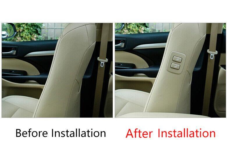 Beige for Co -Pilot for Seat Adjust Button Cover for Toyota Highlander 2014-2019 Replace