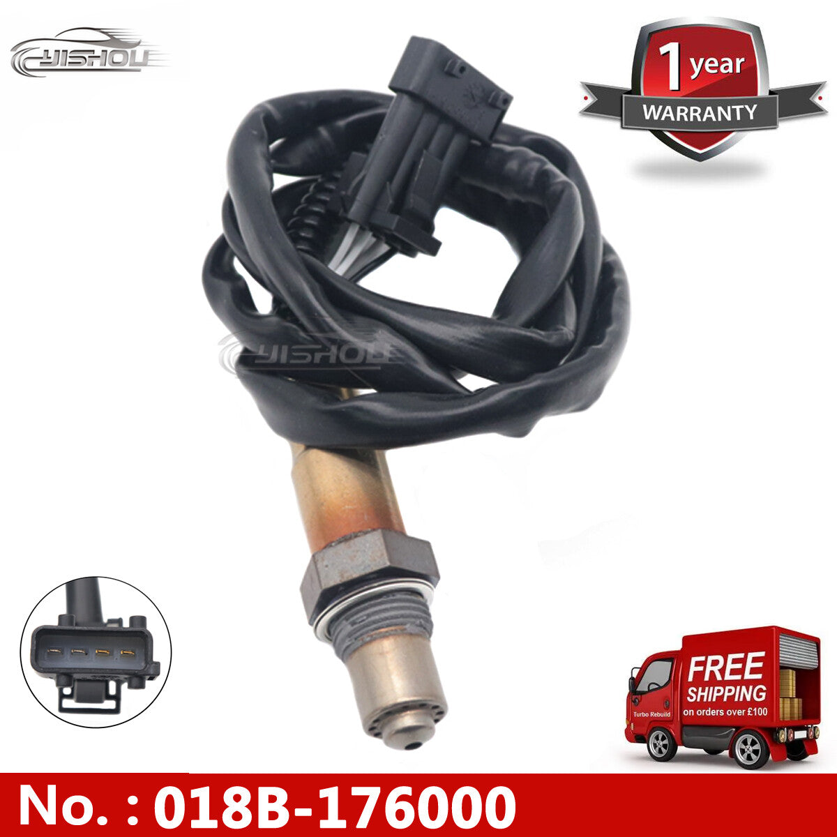 018B-176000 O2 Oxygen Sensor for CFMOTO CF500/600/625 X5 X6 Z6EX U6 EFI