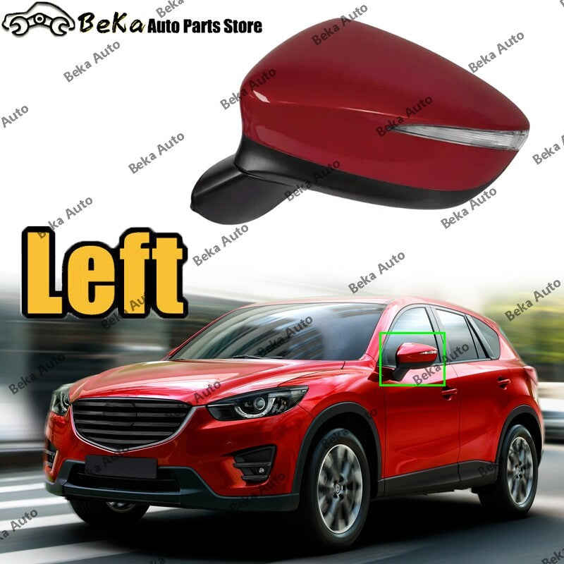 Left side applicable to for Mazda CX-5 2015-2016 red heated turn signal mirror