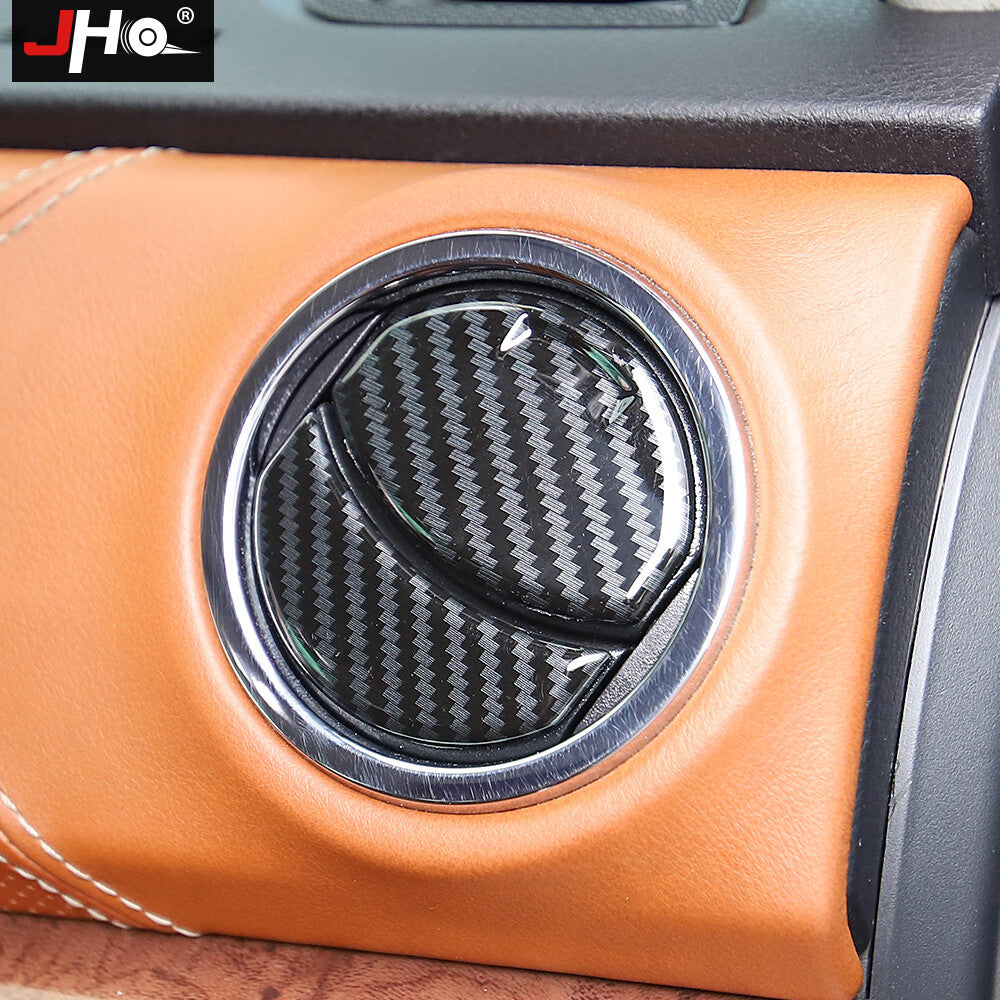 Car Central Control Outlet Air Vent Cover Carbon Fiber for Toyota Tundra 2014-20