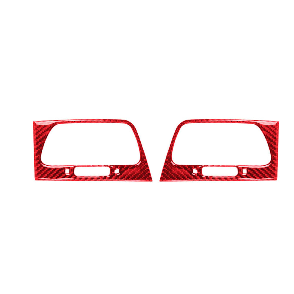 Red Carbon Fiber Front Side Air Outlet Cover Trim for Honda CRV CR-V 2012-2014