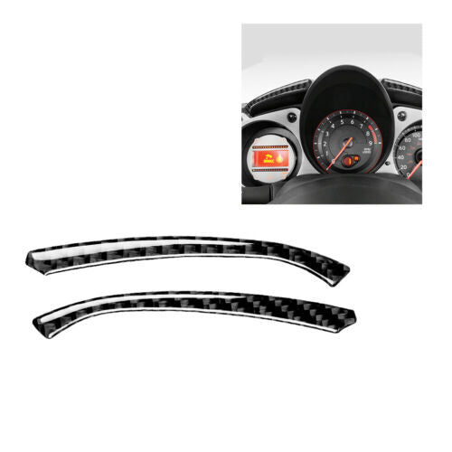 for Nissan 370Z Carbon Fiber Instrument Cover Decoration Trim 2009-2020 2pcs
