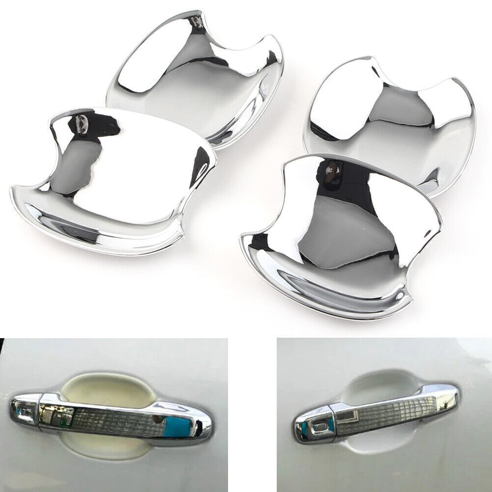 4PCS Outer Door Handle Bowl Cover Trim Chrome Set Fit for Toyota Sienta 2016-2018